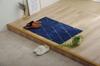 IKEHIKO Grass Entrance Mat, Approx. 55 X 85cm, Navy, Geometric Pattern, Simple, Antibacterial and Odor Resistant, #2045439