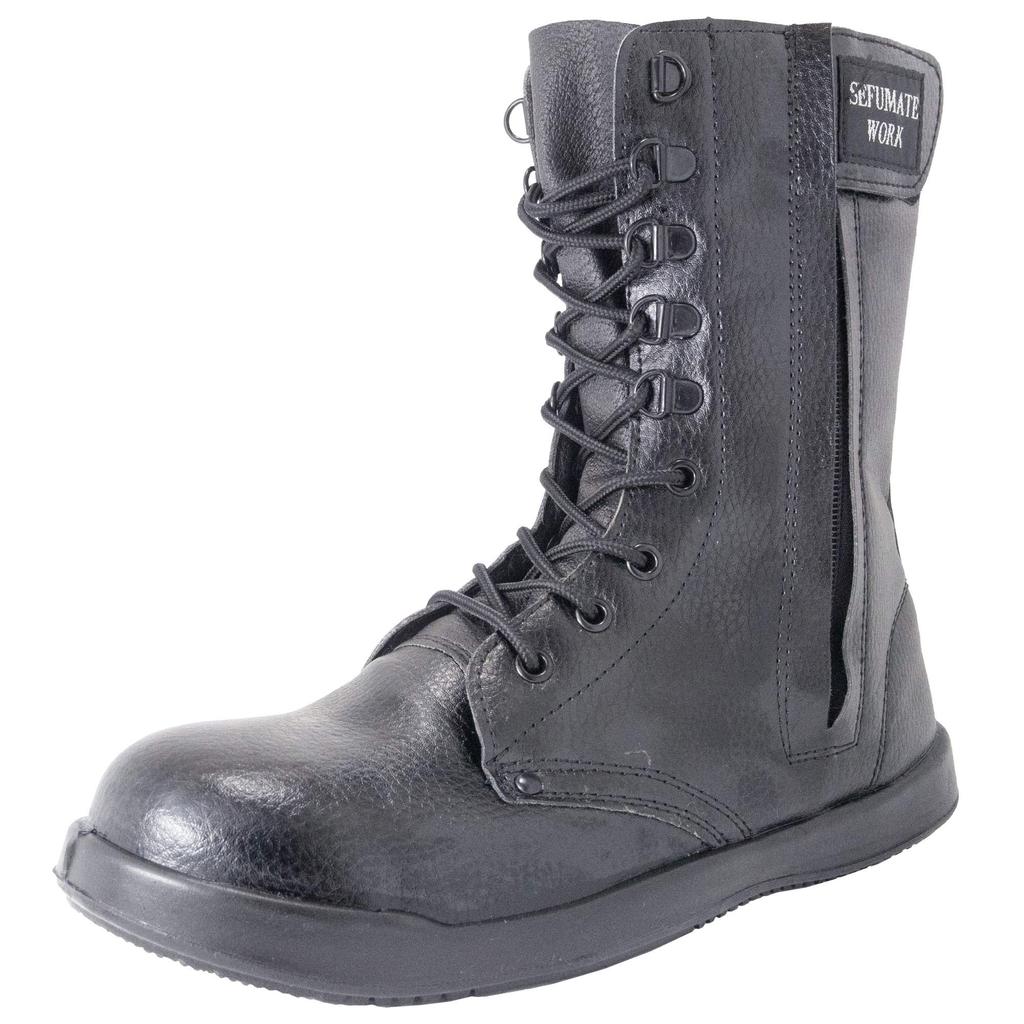 Glove Safety Work Long Safety [Fuji Industry] Shoes, Shoes, Shoes, 9955, Men's, BLACK, 28.0cm