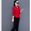 2025 Autumn Women's Korean Fashion Slimming Hoodie Running Set
