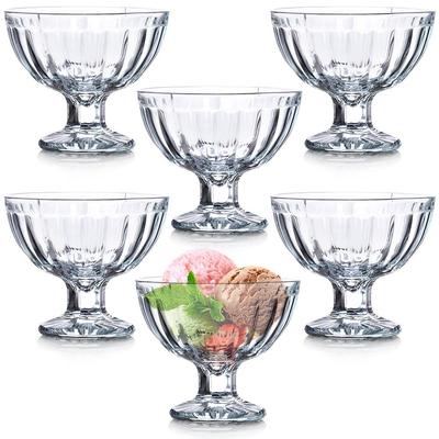Glass Ice Cream Cups 180 Ml 6 Pcs.