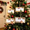 Wooden Ornament for Holiday Money 2Pcs Christmas Holder Hanging Cash, Xmas Tree Decoration, Reusable Cash Box Party Tabletop Decor Decorative Storage