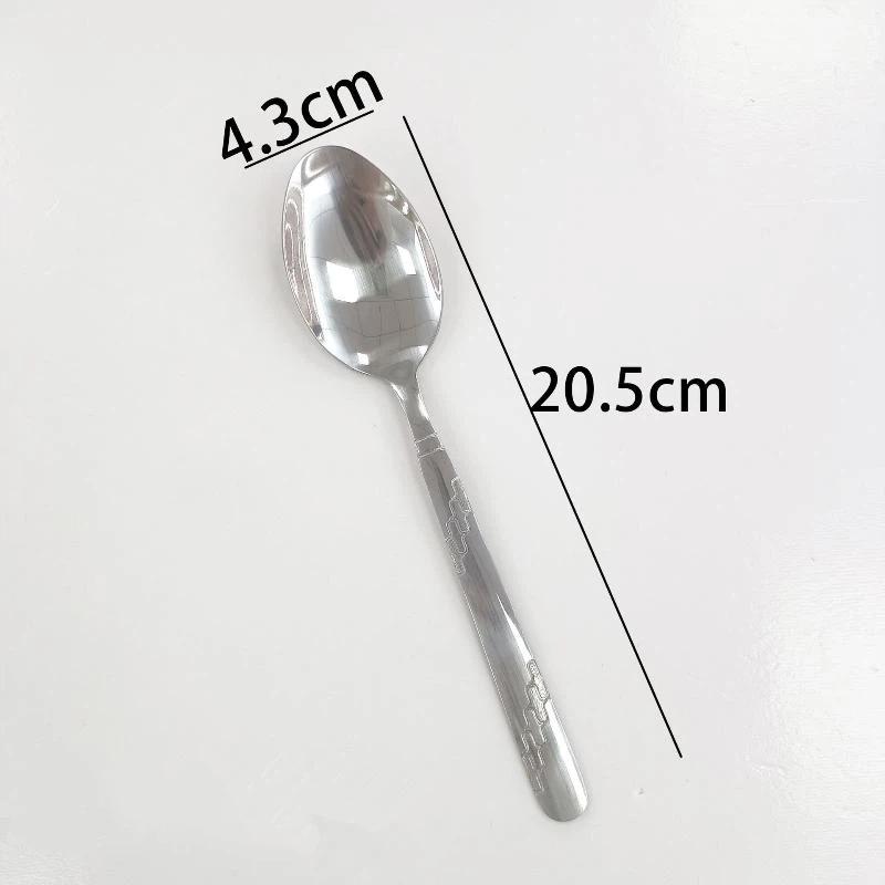 Stainless Steel Round Spoon Large Size Dining Spoon Rice Serving Spoon Drain Hole Heat Spoons Kitchen Tool Utensils
