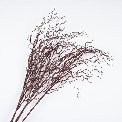 120cm Lungime Ramură Artificială de Salcie Design Realist Textură Moale Ramură de Copac Simulare Formă Curly cu 4 Furci Crenguțe Artificiale