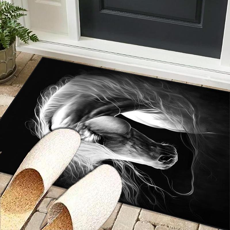 Ethereal Horse Fantasy Office Rug Chair Mat, Entryway Carpet, Suitable for Front Door, Bedroom, Living Room, Desk, Holiday Gift