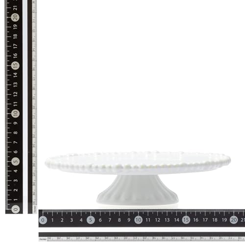 Francfranc Pearl Cake Stand, 1 Tier, White, Servingware, Cake Plate