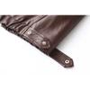 Vintage Solid Color Lapel Zipper Leather Outwear Casual Long Sleeved Elastic Short Women Coat Fall Commuting Street Jacket