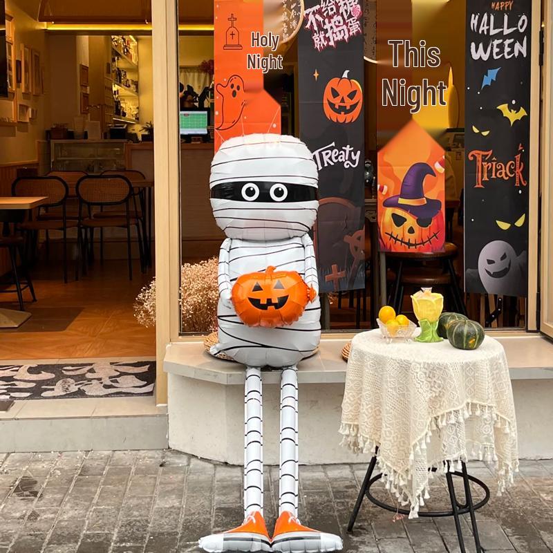 

Halloween Pumpkin & Mummy Balloon Decor Set for Bar or Shop