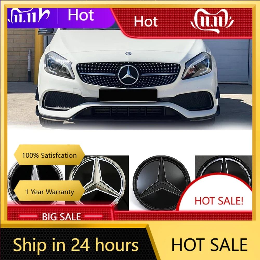 C200 E200 Nové 2025 Pro Mercedes Benz Pro Mercedes Benz Zrcátko Znak Světlo Auto Přední Maska Osvětlené Logo Hvězda Znak W176 W24