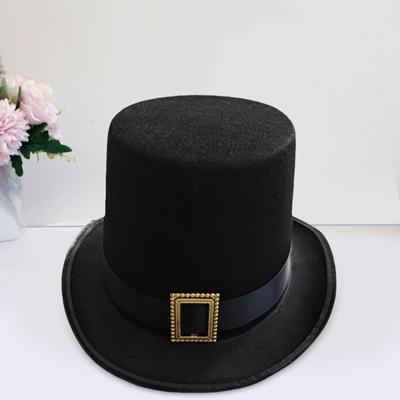 Black Top Hat Party Props Dance Funky Costume Accessories Steampunk Hats