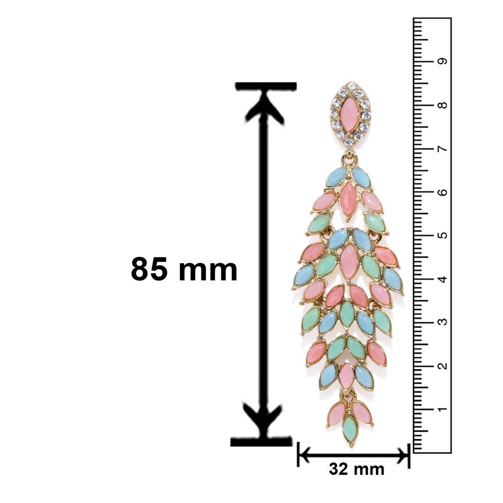 Beautiful Crystals Dangler Earrings for Girls and Women