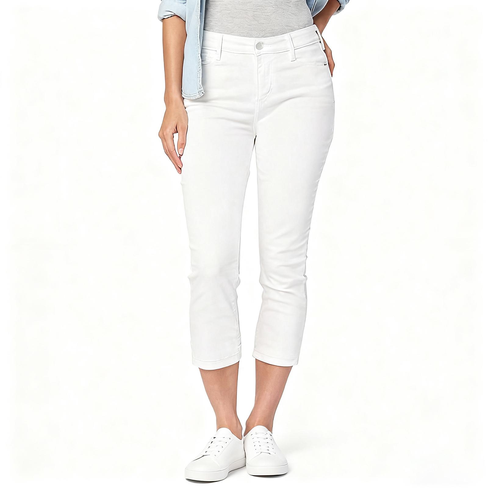 

Женские потертые женские джинсы с высокой талией Модные универсальные прямые брюки L белый