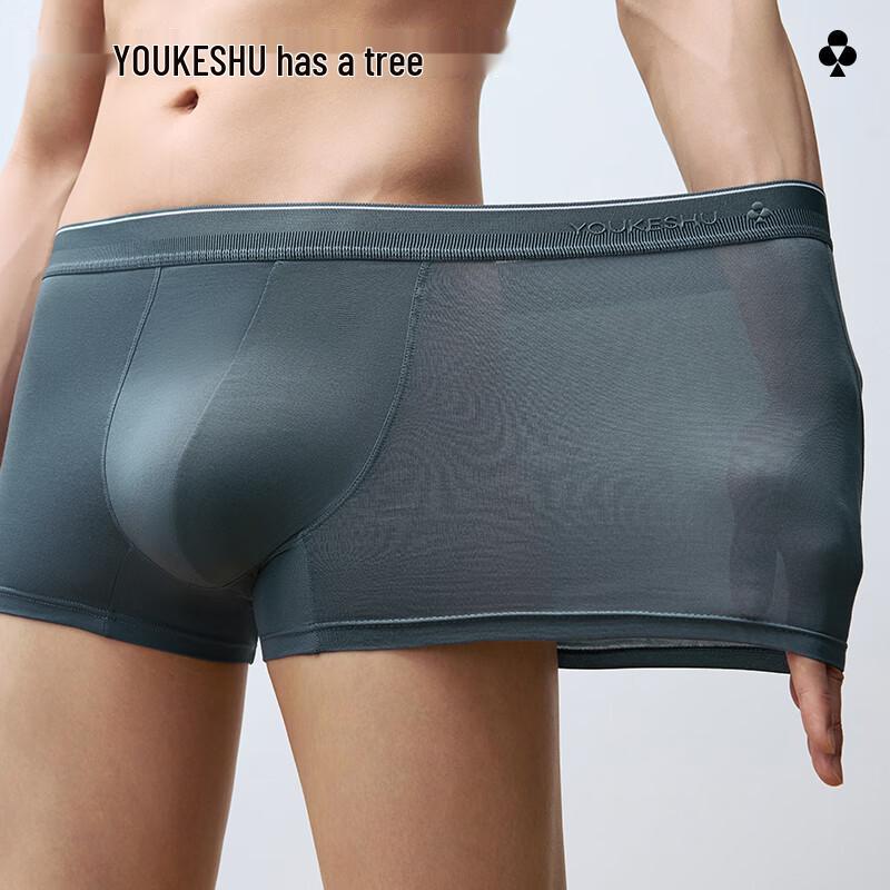 Youkeshu Men's Plus Size Antibacterial Boxer Briefs