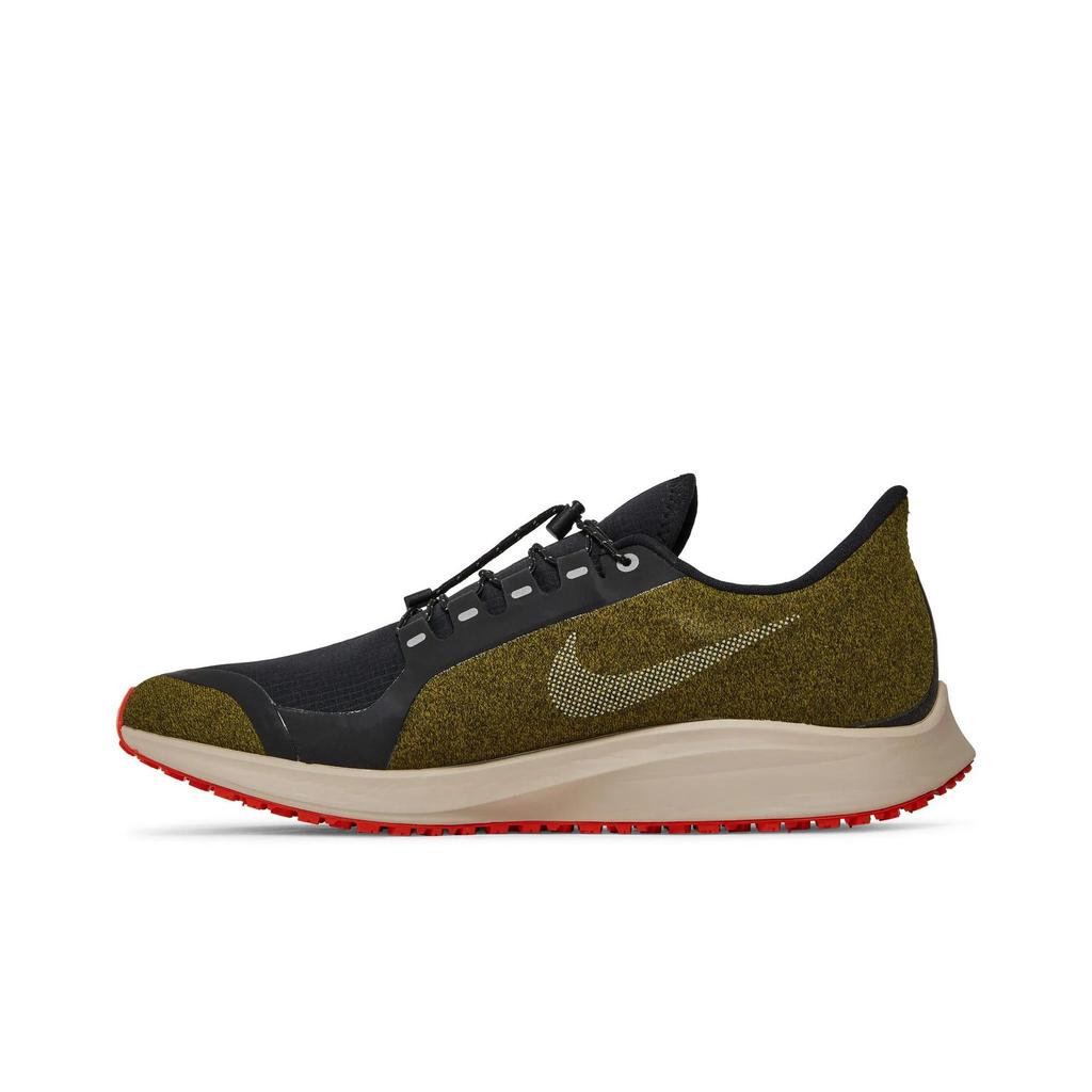 Nike Air Zoom Pegasus 35 Shield 'Olive Flak' (Unisex) Olive Flak / Metallic Silver Running Shoes AA1643 300