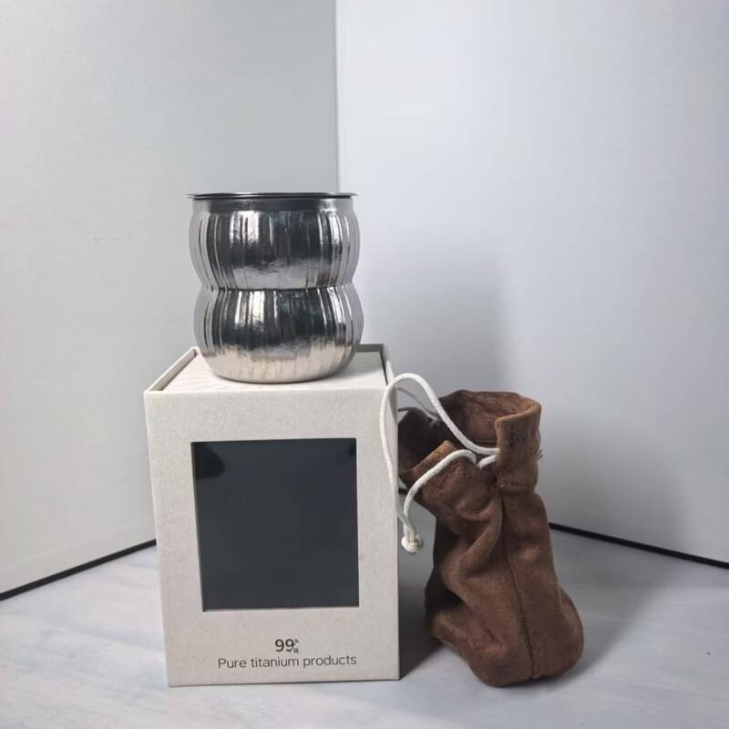 Frosted Pure Titanium Portable Tea Set