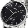 [Casio] CASIO Quartz Men's Watch MTP-VT01DM-1A Black Marble Metal Band Overseas Model [Parallel Import]
