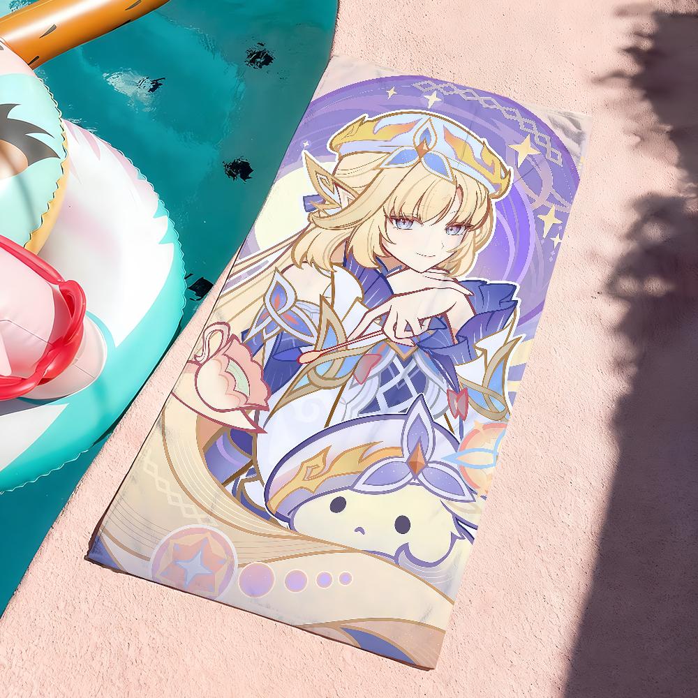Game Genshin Impact Nicole Reeyn Beach Towel For Beaches Yoga Studios Gyms Hot Springs Swimming Pools And Picnics