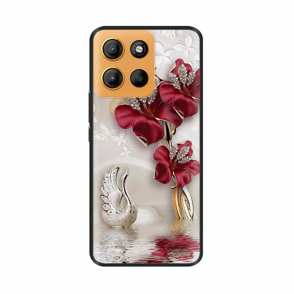 For Motorola G15 Case Cute Phone Case Funny Back Cover For Moto G15 Power Camera Protection Soft Original Liquid Silicone Cases