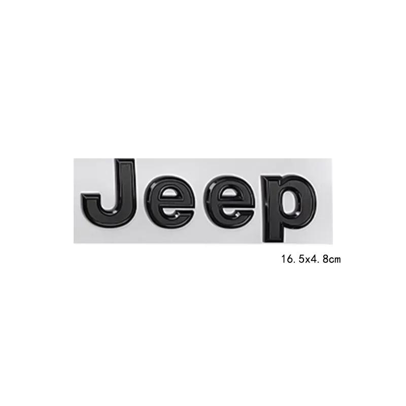 16.5cm Car Side Body Trunk Sticker Badge for Jeep Logo Wrangler Grand Cherokee Compass Renegade Patriot Rubicon Liberty JK XJ