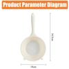 New Large Capacity Rice Drainer Strainer Plastic Reusable Kitchen Fine-mesh Sieve Long Handle Rice Washing Basin