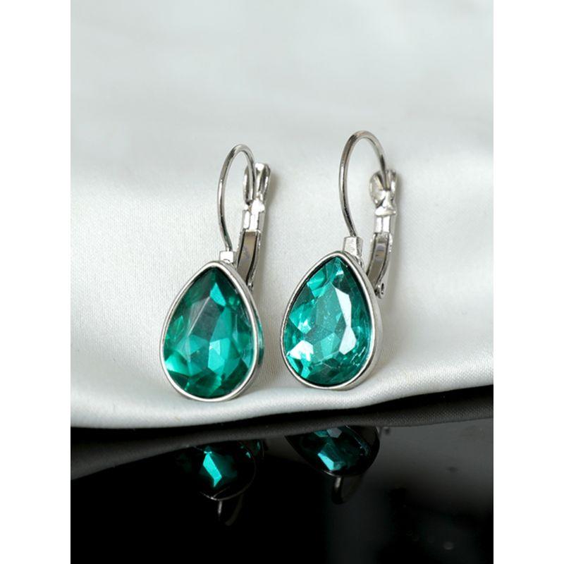 

Металл посеребренный инкрустированный изумрудом блестящий кафф модный простой ретро стиль универсальные трендовые украшения женские экспорт Default