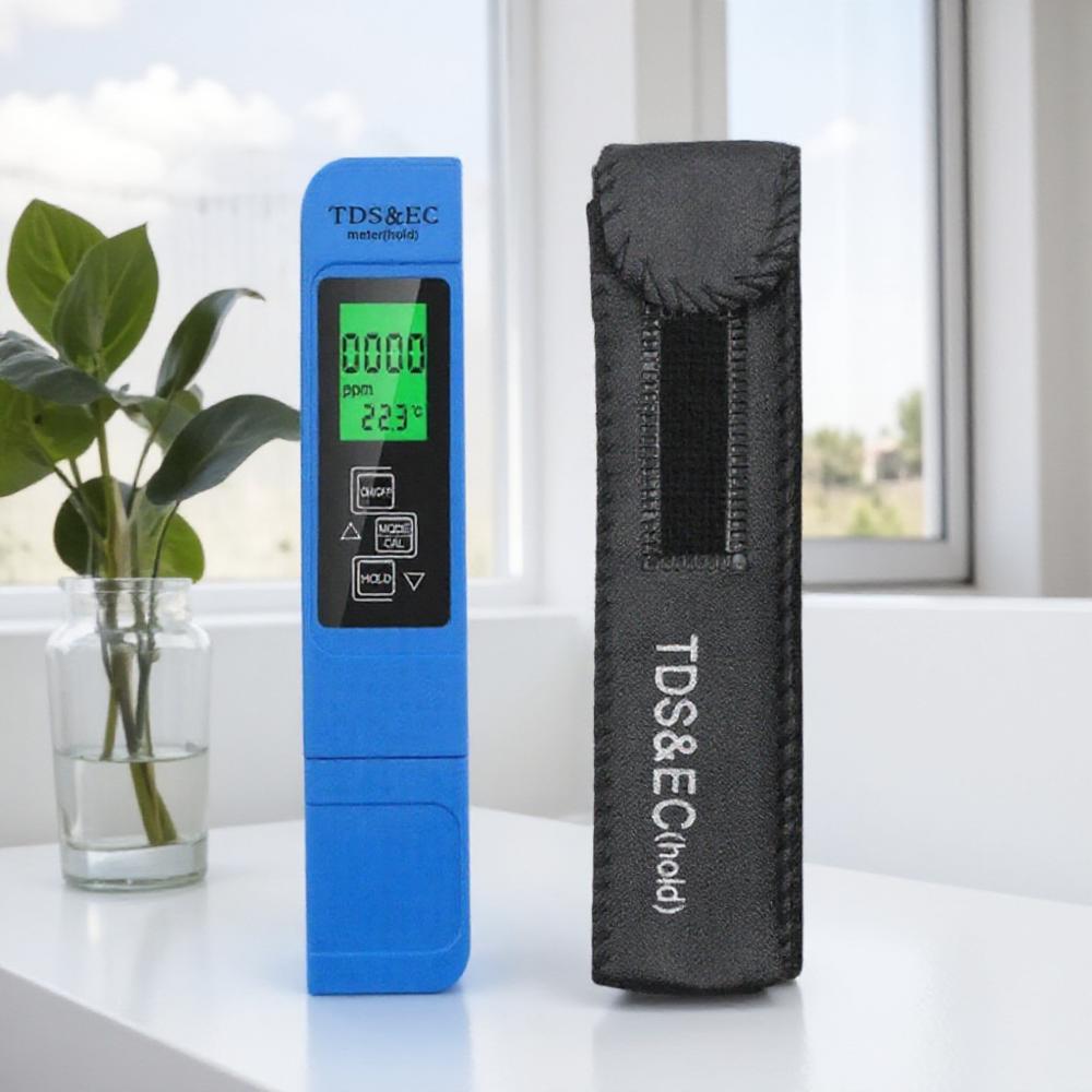 

JJYY Professional Water Quality Tester TDS EC Temperature Meter Digital LCD Display Water Purity Test Tool синій