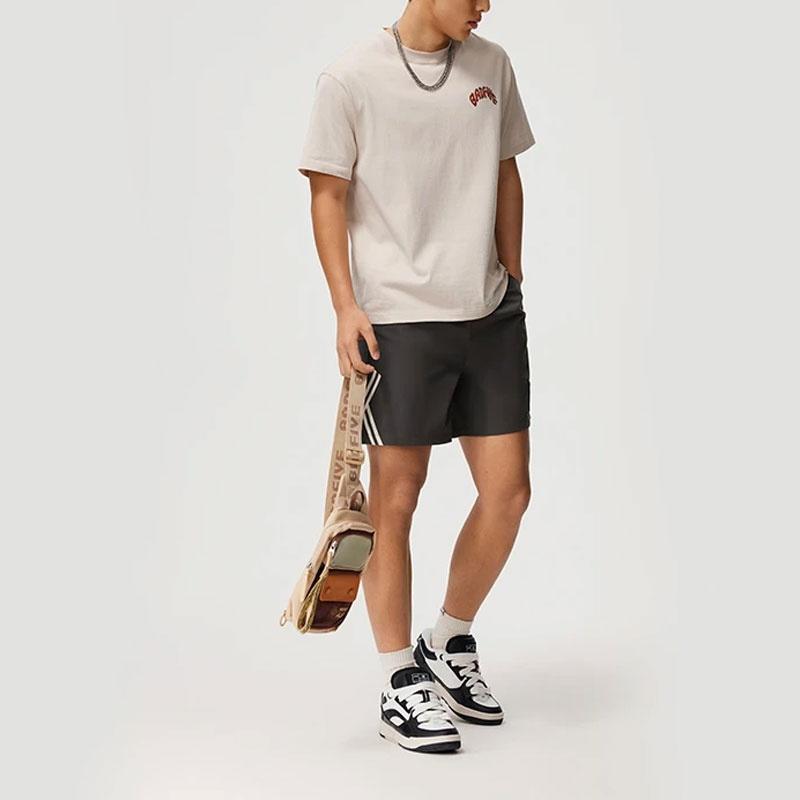 Li-Ning BadFive Hoops Graphic T-shirt 'Light Brown' Men's AHSU435-4