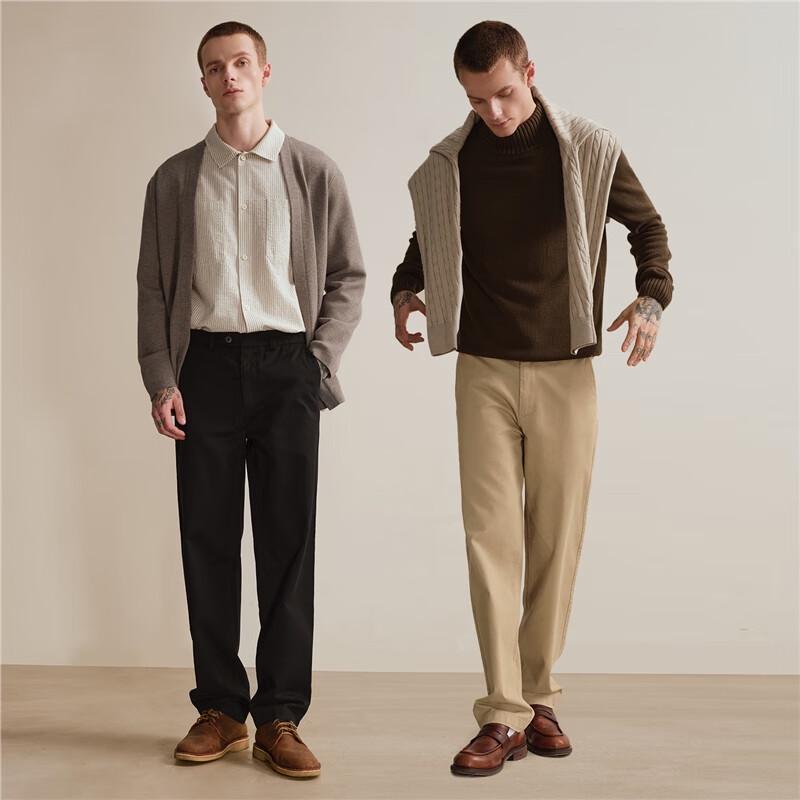 Giordano Men's Pure Cotton Straight Leg Casual Pants