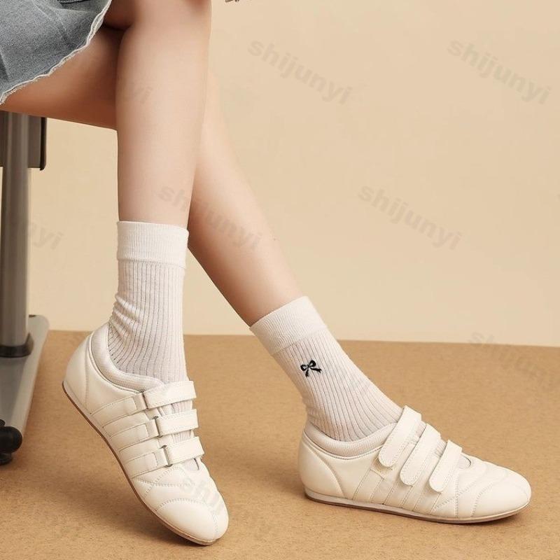 Women's Ballet Flat Shoes Comfortable Anti Slip Sports Sandals Retro Round Toe 2025 Summer New Casual Sports Shoes Zapatos Mujer