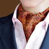 Creative Male Cravat Double Faced Yarn Dyed Silk Scarf Neckline Towel Collar Shirt Collar Scarves