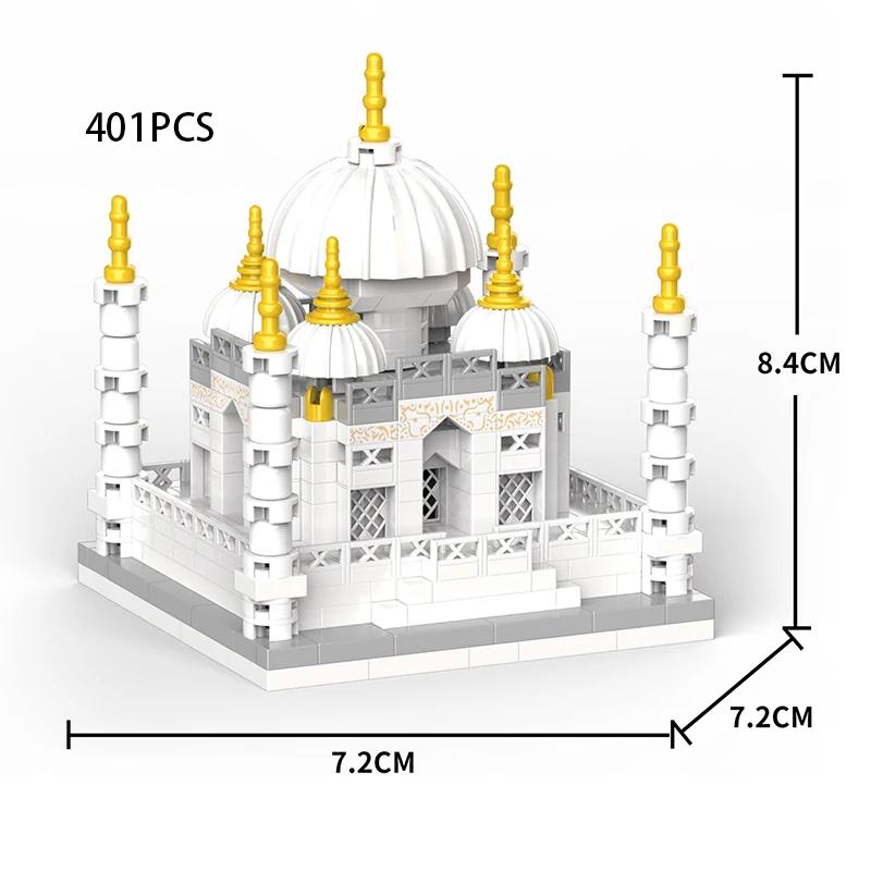 Moc City Building Blocks Taj Mahal Castle Building Model World Famous Architecture Micro Model India Mini Bricks Educational Toy