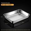 Square Stainless Steel Tiramisu Cake Mold and Deep Plate Set