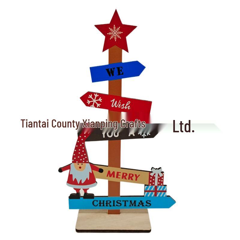 2024 Wooden Christmas Tree Desktop & Hanging Ornaments