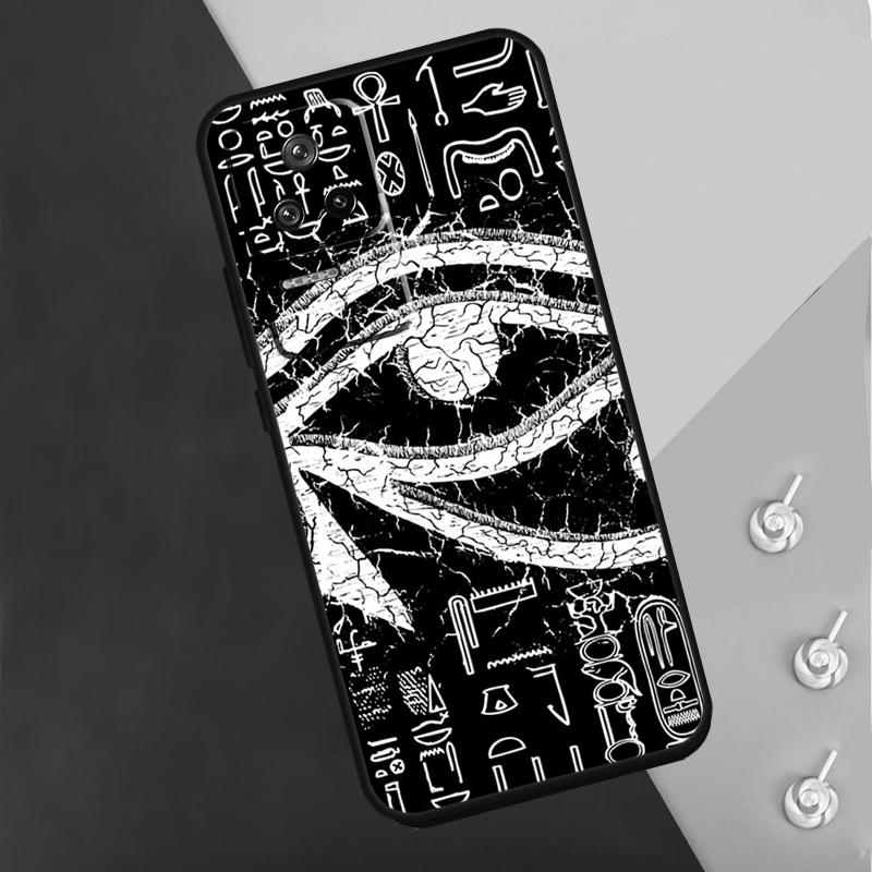 Sacred Eye of Horus Egypt Fresco Case For Xiaomi POCO M6 Pro X3 X5 X6 Pro F3 F5 M5s Mi 14 Pro 13 13T 11T 12T 12 Lite Cover