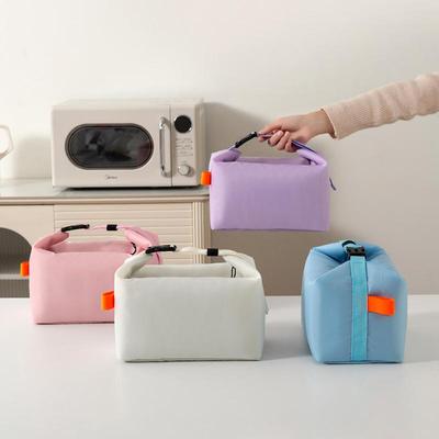1Pc Oxford Cloth Lunch Box Insulated Bag Aluminum Foil Rice Bag Meal Pack Ice Pack Portable Dinner Picnic Food Storage Handbag
