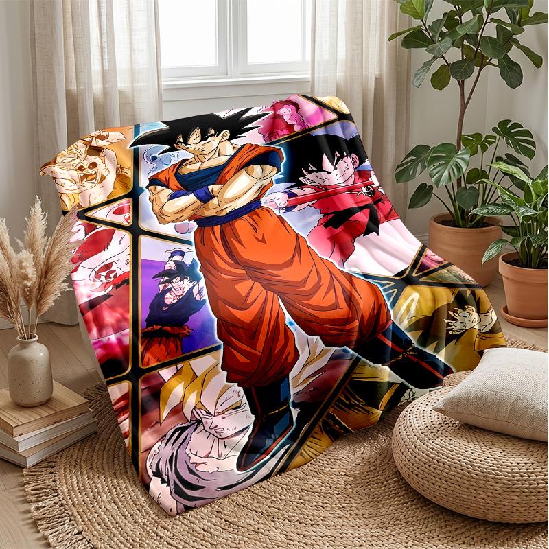 Naruto Printed Flannel Blanket Skin Friendly Warm Decorative Throw for Indoor Couch Bed Daily Use