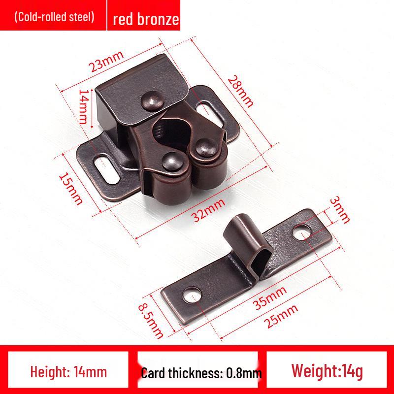 Classic Magnetic Door Catch and Buckle Set for Cabinets and Wardrobes