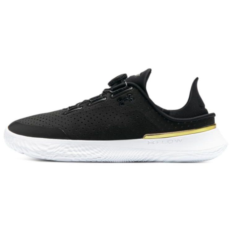 Under Armour UA Flow Slipspeed Black White Unisex 3026197-002 37.5