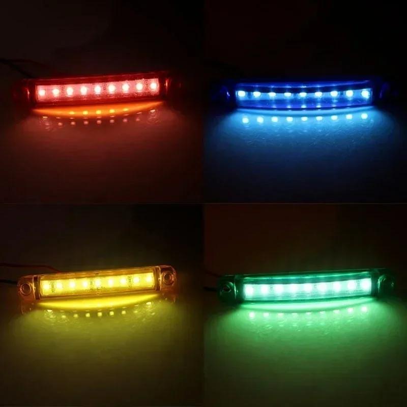 Multicolor Waterproof 9 LED Side Warning Light Truck Trailer Bus Van Lorry Width Lamp Signal Marker Bulb Lamp 12V 24V Accessorie