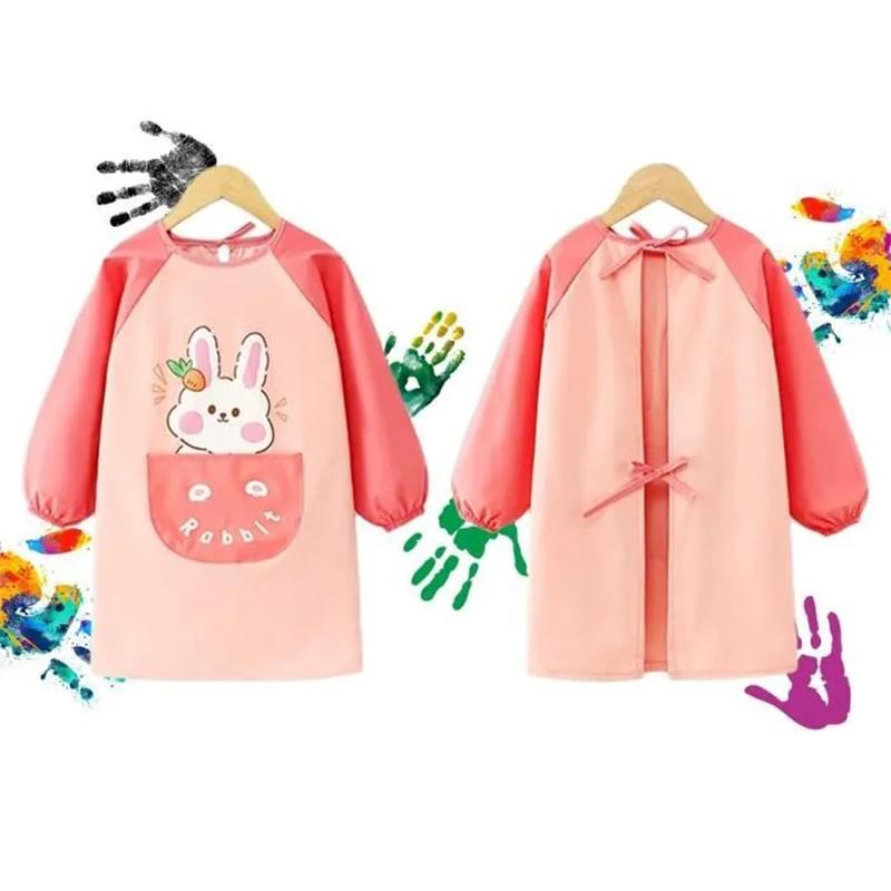 Cute Cartoon Smock Infant Protective Apron Children's Waterproof Bib Suitable For Babies To Play Eat Etc