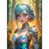 Anime Beauty Girl Canvas Posters Prints Fox Goddess Radiant Queen Beautiful Princess Posters Canvas Prints Pictures Home Decor