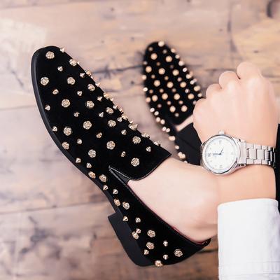 Fashion 2025 Fashion Brand Men's Shoes Handmade Leather Comfortable Men's Shoes Men's Loafers Banquet Shoes Party Flats Zapatos Hombre