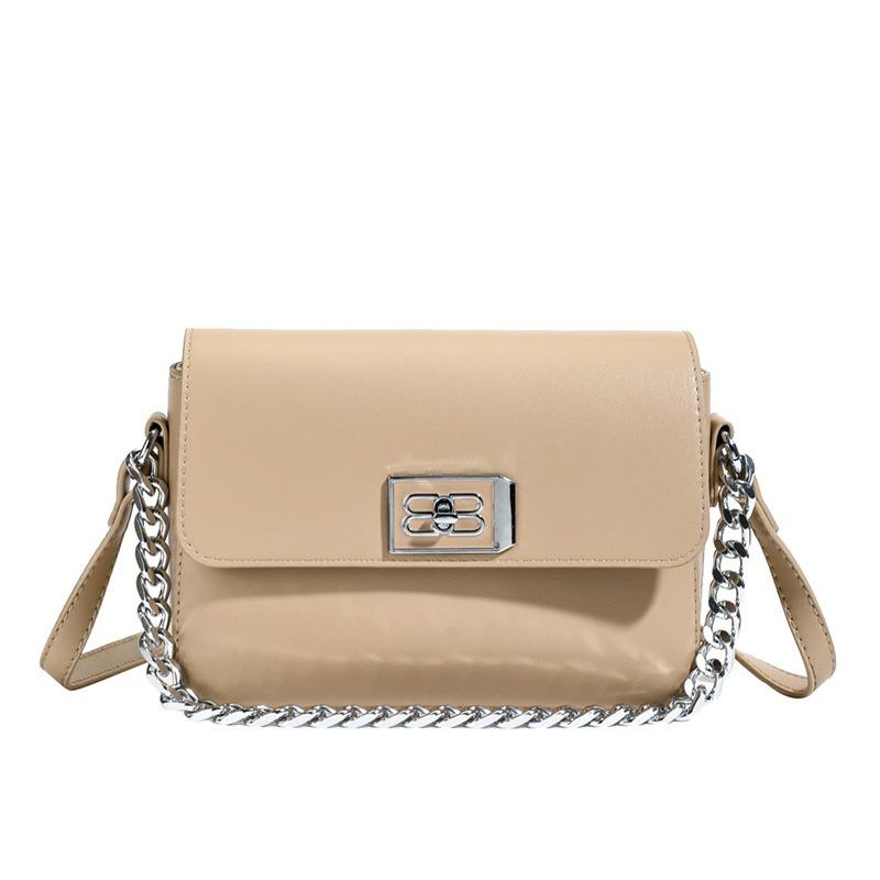 Spring new chain small square bag, high-end sense niche underarm bag, simple single shoulder crossbody women's bag