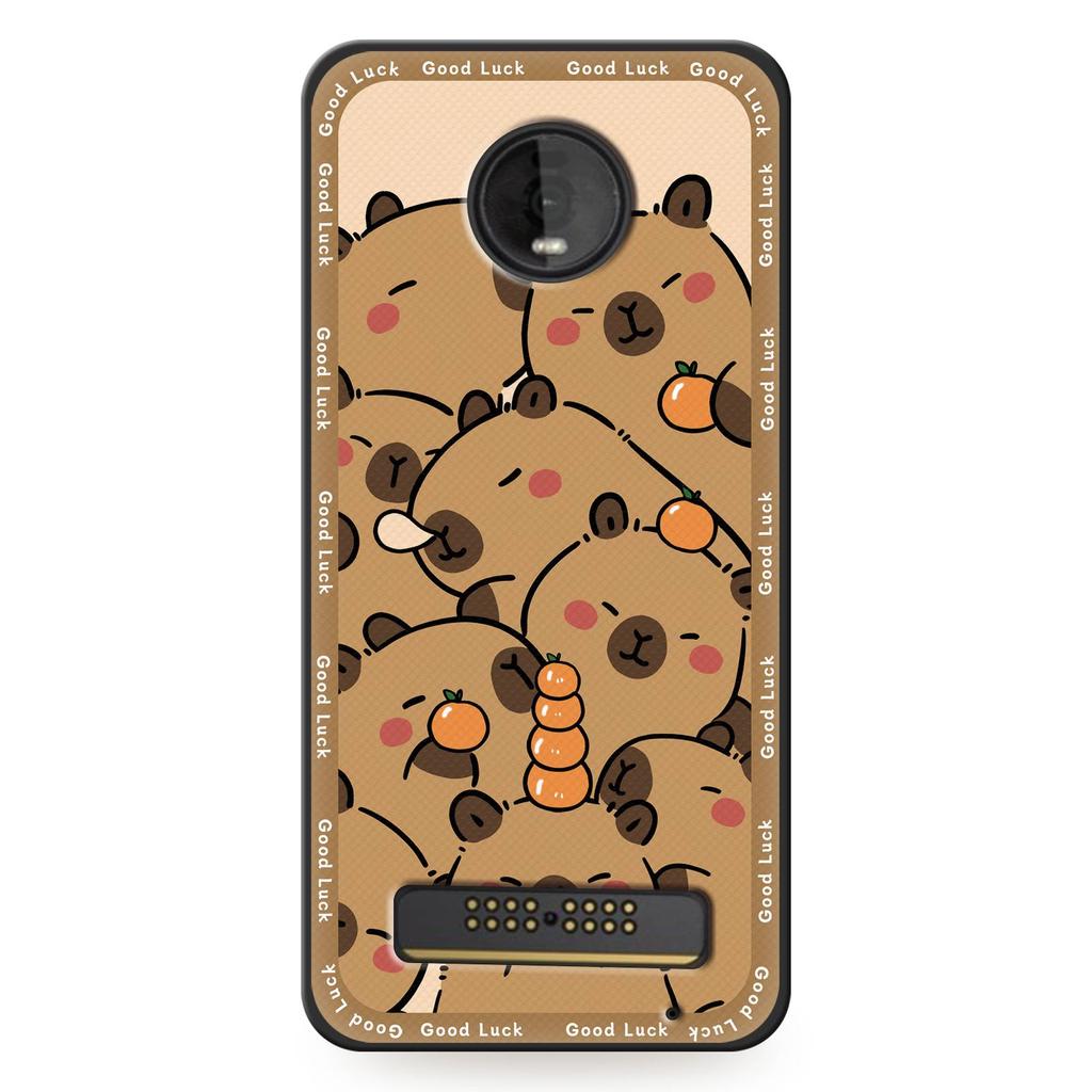 Durable Protective Phone Case For MOTO Z4 Play Graffiti Phone Pouch Cartoon Anti-knock TPU Waterproof Cute Soft Case