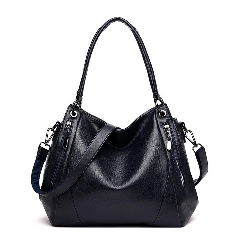 oversized black handbag