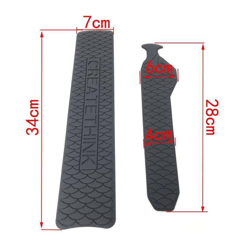 For MTB Road Bike Chain Protector Chainstay Silicone Bicycle Frame Care Guards Self-Adhesive Cover Protection for Anti-Scratch