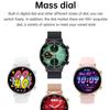 Smart Talk Watch Damen AMOLED Display NFC Steuerung Mass Dail Bluetooth Anruf Smartwatch Herzfrequenz Blutdruck Frauengesundheit