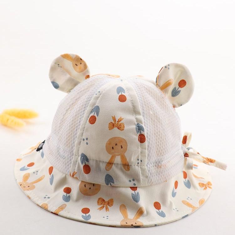 Summer Baby Mesh Breathable Sun Hat Unisex Infant UV Protection Fisherman Cap Lightweight Kids Beach Bucket Hat