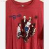 Modern Retro The B 52 s Nachdruck rotes Kurzarm-T-Shirt Vintage gewaschenes Oberteil für den Alltag Mann Weiche Mode Streetwear
