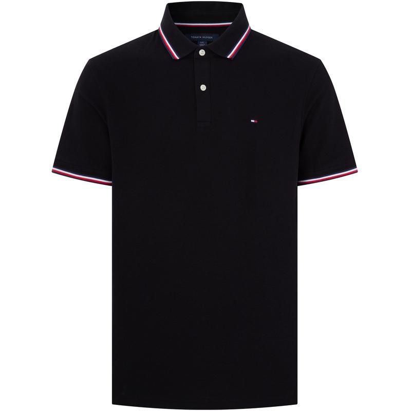 Tommy Hilfiger Polo Shirt Men's Obsidian Black Color 78J9195BEG