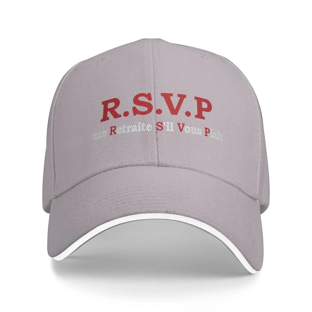 French RSVP Retirement or Birthday Gift Ideas Baseball Cap Classic Trucker Hat Summer Men Adult Outdoor Sports Baseball Caps
